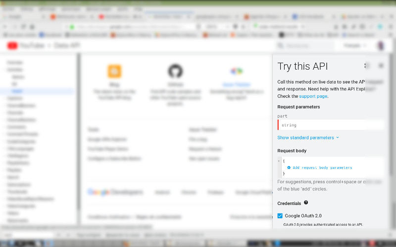 Google tests API