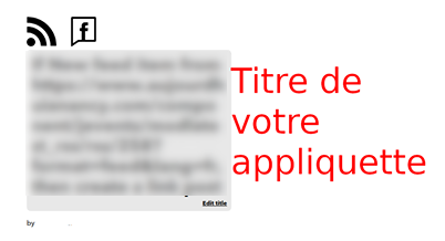 Titre de l'appliquette IFTTT