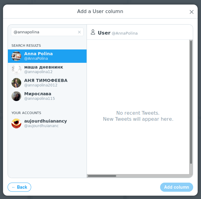ajout user